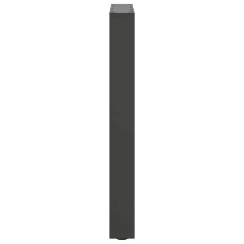  2 db antracitszürke acél étkezőasztalláb 50x(72-73) cm