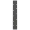  2 db antracitszürke acél étkezőasztalláb 50x(72-73) cm