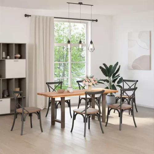  2 db natúr acél étkezőasztal láb 50x(72-73) cm acél