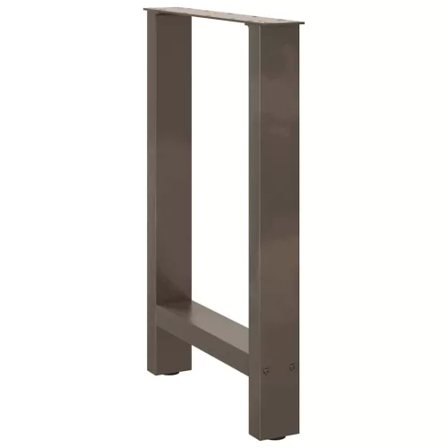  2 db natúr acél étkezőasztal láb 50x(72-73) cm acél