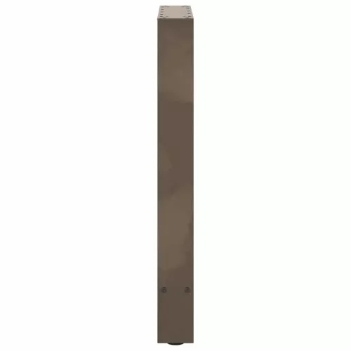  2 db natúr acél étkezőasztal láb 50x(72-73) cm acél