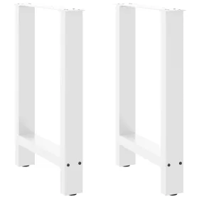  2 db fehér étkezőasztal láb 60 x (72-73) cm acél