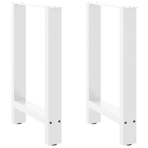  2 db fehér étkezőasztal láb 60 x (72-73) cm acél