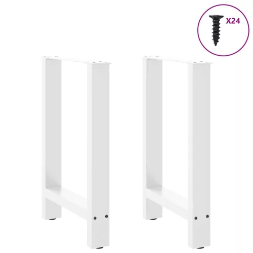  2 db fehér étkezőasztal láb 60 x (72-73) cm acél