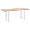  2 db fehér étkezőasztal láb 60 x (72-73) cm acél