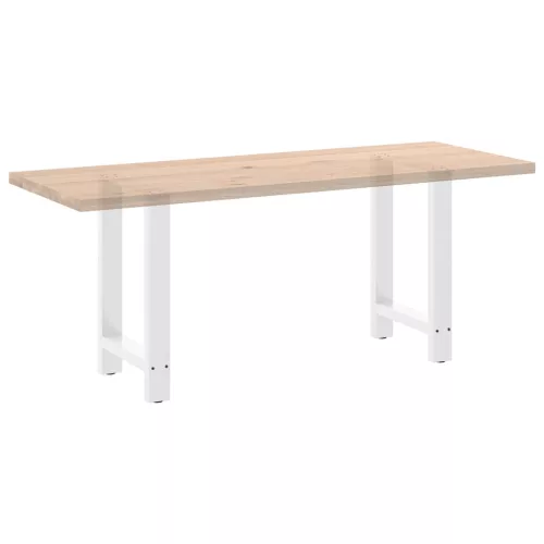  2 db fehér étkezőasztal láb 60 x (72-73) cm acél