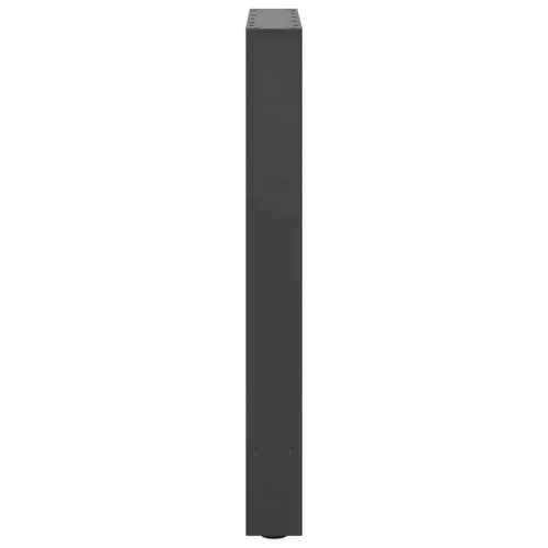 2 db antracitszürke acél étkezőasztalláb 60x(72-73) cm