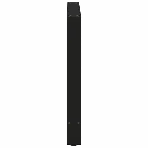  2 db fekete acél étkezőasztal láb 70 x (72-73) cm