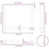  2 db fekete acél étkezőasztal láb 70 x (72-73) cm