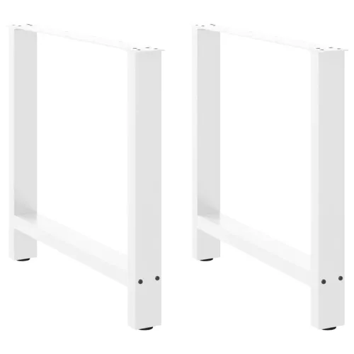  2 db fehér étkezőasztal láb 70 x (72-73) cm acél
