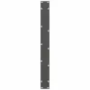  2 db antracitszürke acél étkezőasztalláb 70x(72-73) cm