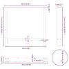  2 db antracitszürke acél étkezőasztalláb 70x(72-73) cm