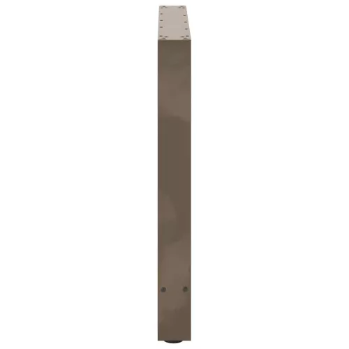  2 db natúr acél étkezőasztal láb 70 x (72-73) cm acél