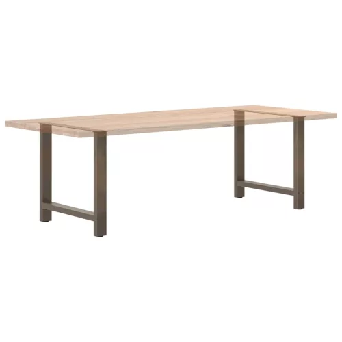  2 db natúr acél étkezőasztal láb 70 x (72-73) cm acél