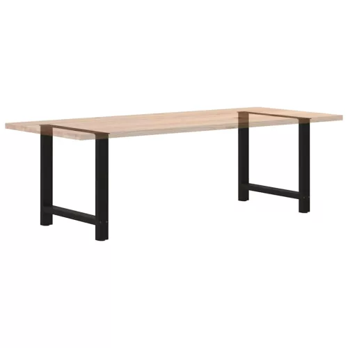  2 db fekete étkezőasztal láb 80 x (72-73) cm acél