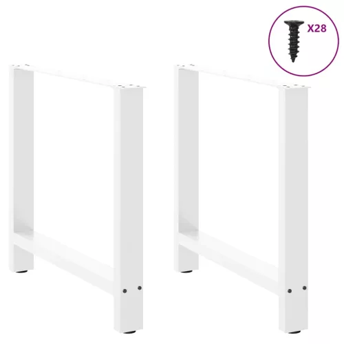  2 db fehér étkezőasztal láb 80 x (72-73) cm acél étkezőasztal láb