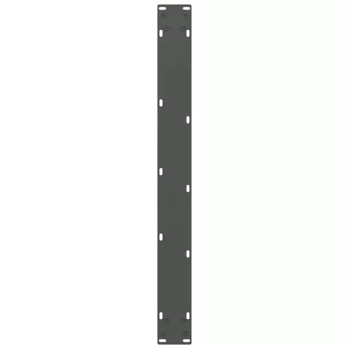 2 db antracitszürke acél étkezőasztalláb 80x(72-73) cm