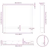  2 db antracitszürke acél étkezőasztalláb 80x(72-73) cm