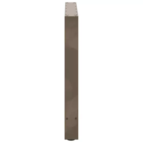  2 db natúr acél étkezőasztal láb 80x(72-73) cm acél