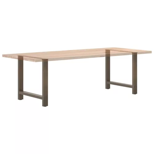  2 db natúr acél étkezőasztal láb 80x(72-73) cm acél