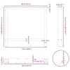  2 db natúr acél étkezőasztal láb 80x(72-73) cm acél