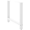  2 db fehér étkezőasztal láb 90 x (72-73) cm acél