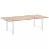  2 db fehér étkezőasztal láb 90 x (72-73) cm acél