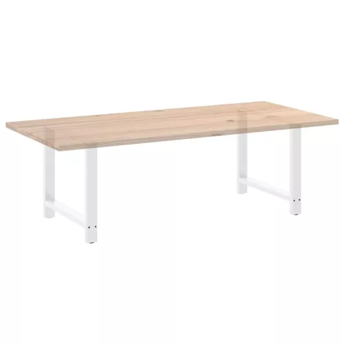  2 db fehér étkezőasztal láb 90 x (72-73) cm acél