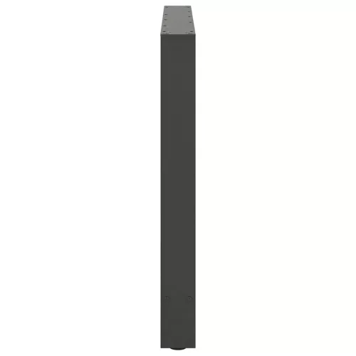  2 db antracitszürke acél étkezőasztalláb 90 x (72-73) cm