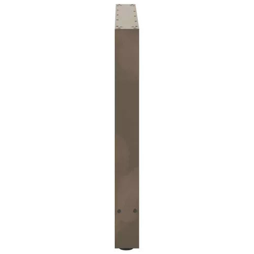  2 db natúr acél étkezőasztal láb 90 x (72-73) cm acél