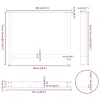 2 db natúr acél étkezőasztal láb 90 x (72-73) cm acél