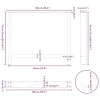  2 db fekete acél étkezőasztal láb 100 x (72-73) cm