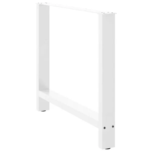  2 db fehér étkezőasztal láb 100 x (72-73) cm acél étkezőasztal láb
