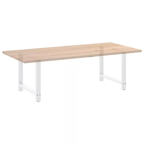  2 db fehér étkezőasztal láb 100 x (72-73) cm acél étkezőasztal láb