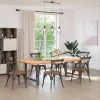  2 db antracitszürke acél étkezőasztalláb 100 x (72-73) cm
