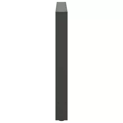  2 db antracitszürke acél étkezőasztalláb 100 x (72-73) cm