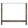  2 db natúr acél étkezőasztal láb 100 x (72-73) cm acél