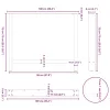  2 db natúr acél étkezőasztal láb 100 x (72-73) cm acél