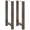  2 db natúr acél bárasztalláb 40x(90-91) cm