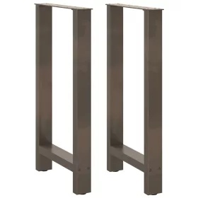  2 db natúr acél bárasztalláb 40x(90-91) cm