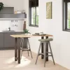  2 db natúr acél bárasztalláb 40x(90-91) cm