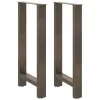  2 db natúr acél bárasztalláb 50x(90-91) cm