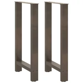  2 db natúr acél bárasztalláb 50x(90-91) cm
