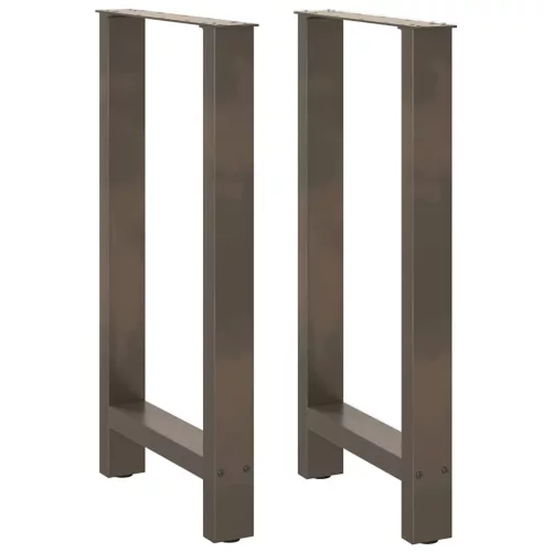  2 db natúr acél bárasztalláb 50x(90-91) cm