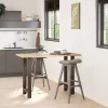  2 db natúr acél bárasztalláb 50x(90-91) cm