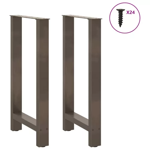  2 db natúr acél bárasztalláb 50x(90-91) cm