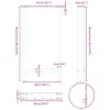  2 db natúr acél bárasztalláb 50x(90-91) cm