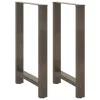  2 db natúr acél bárasztalláb 60x(90-91) cm