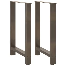  2 db natúr acél bárasztalláb 60x(90-91) cm