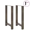  2 db natúr acél bárasztalláb 60x(90-91) cm